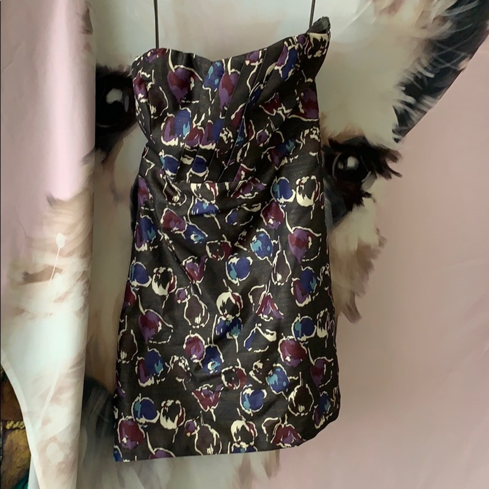 American Eagle Metallic Strapless Dress